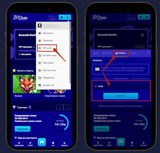 Рейкбек на платформе